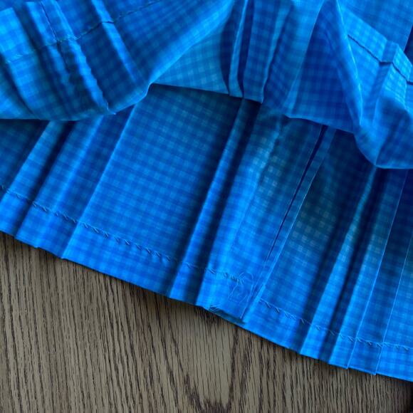 Vintage Checkered Fit and flare short sleeve Pleated Dress Size Small - Picture 4 of 6